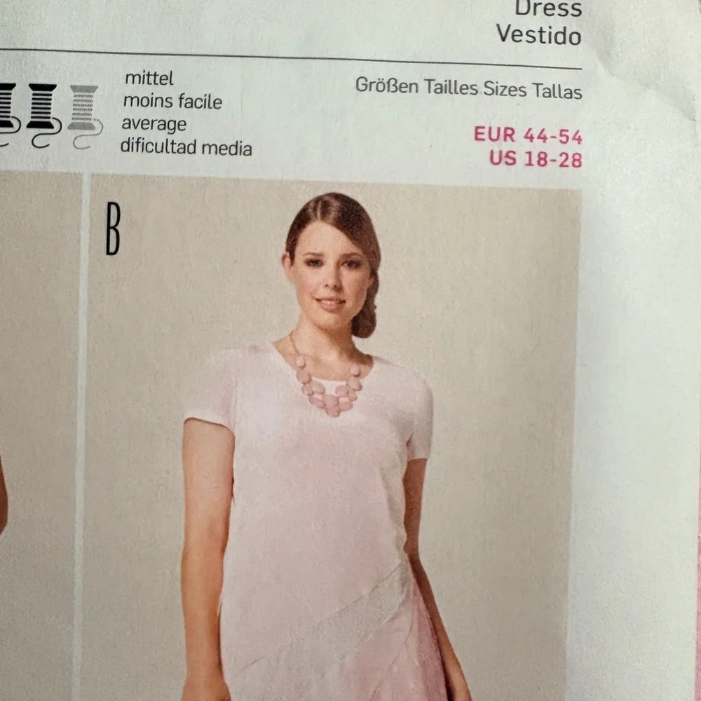BN UNCUT BURDA 6784 KNIT DRESS SEWING PATTERN